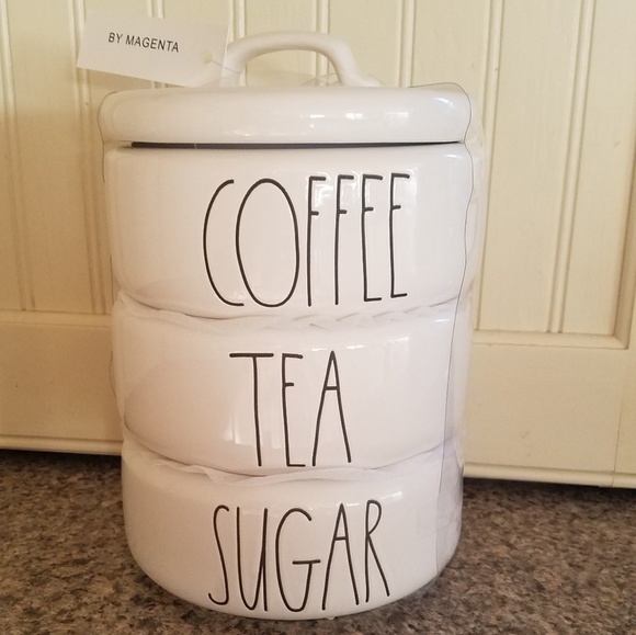 rae dunn coffee and tea canister